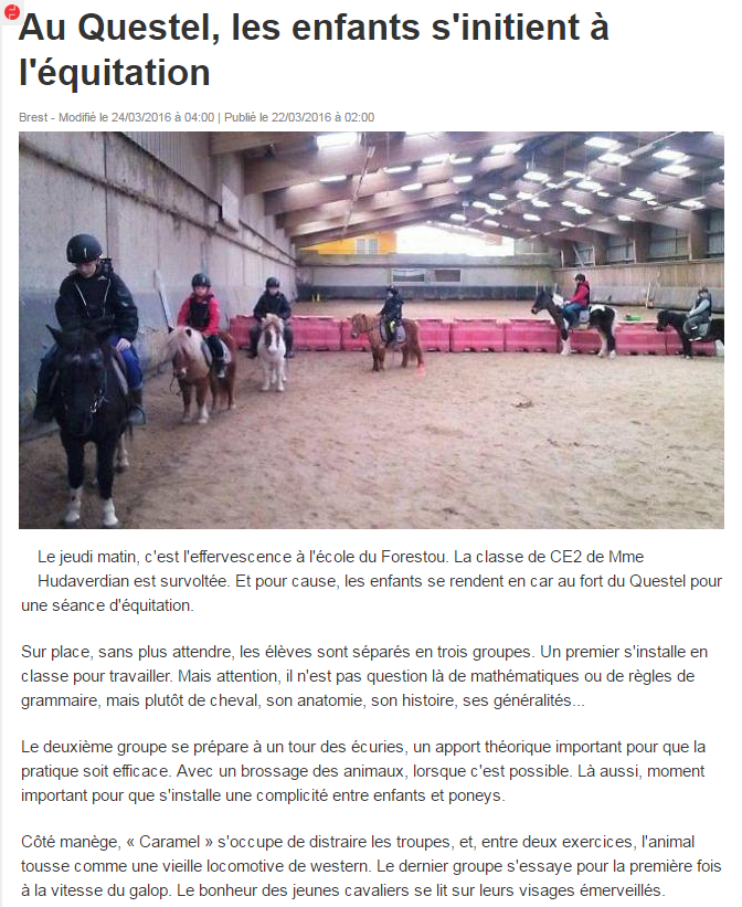 article_ouest_france_CE2_equitation_Forestou_au_Questel.png